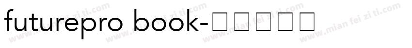 futurepro book字体转换